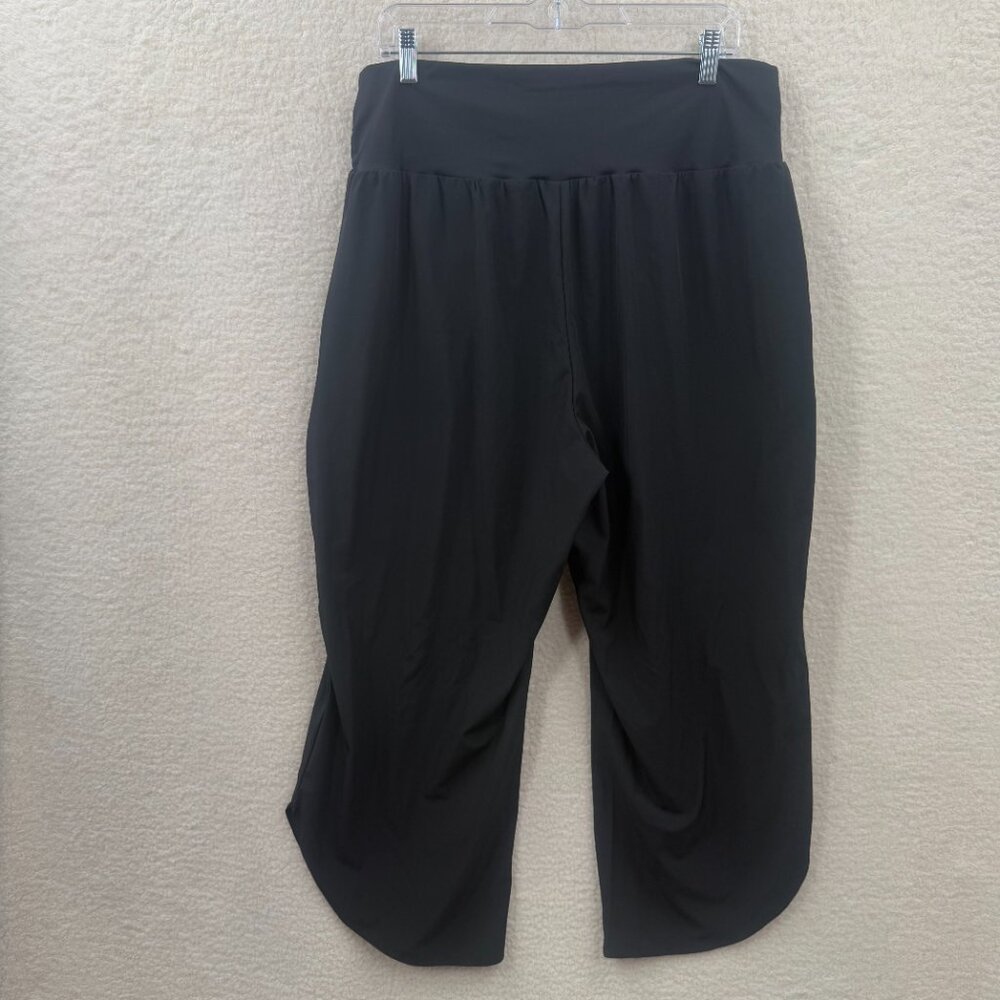 NWT Halara pants high waist wide leg casual black Play it my way Pull on XL - Picture 2 of 7